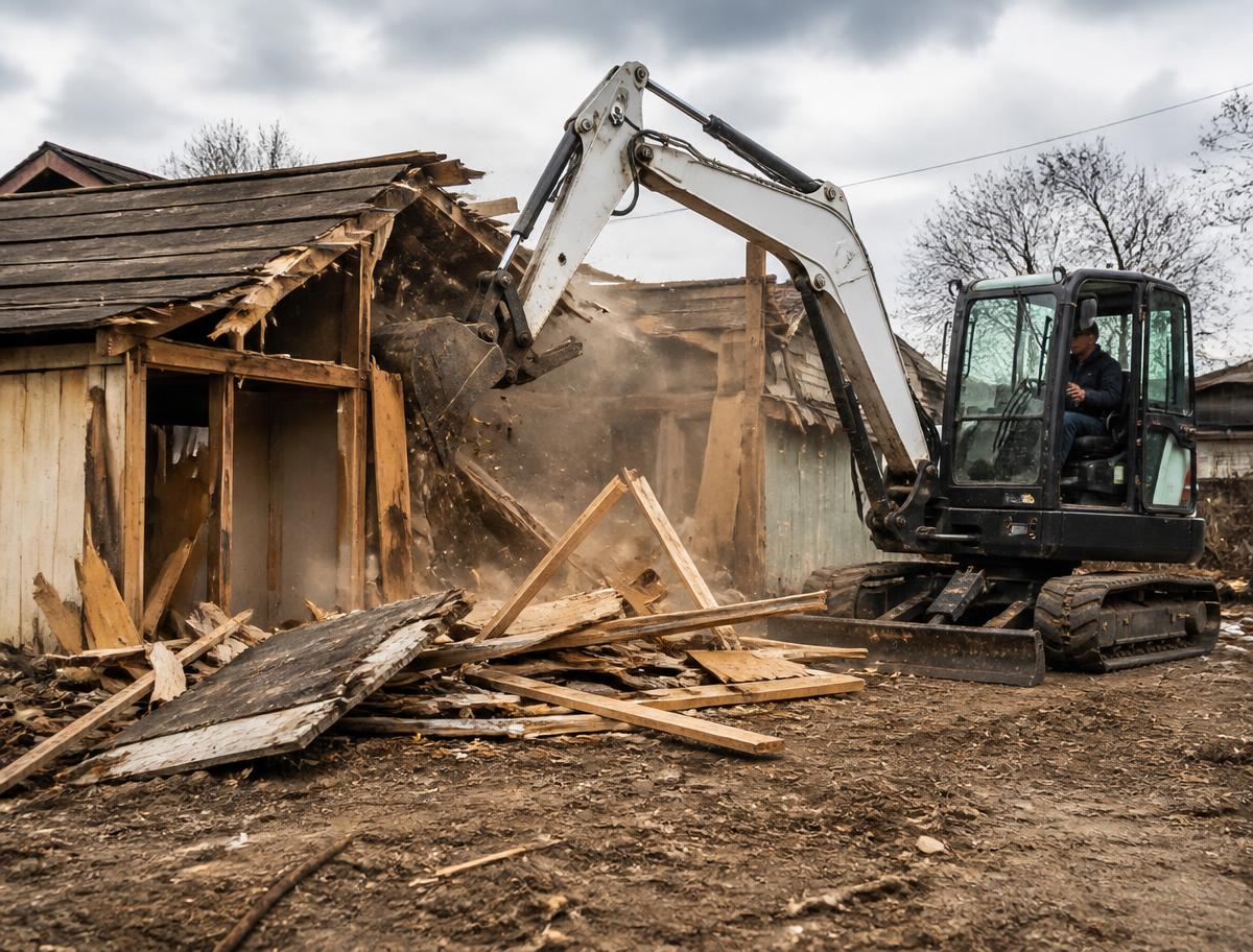 Demolition in Bismarck ND by Badland Services 701