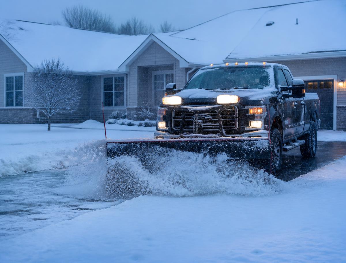 Snow Removal in Bismarck ND by Badland Services 701